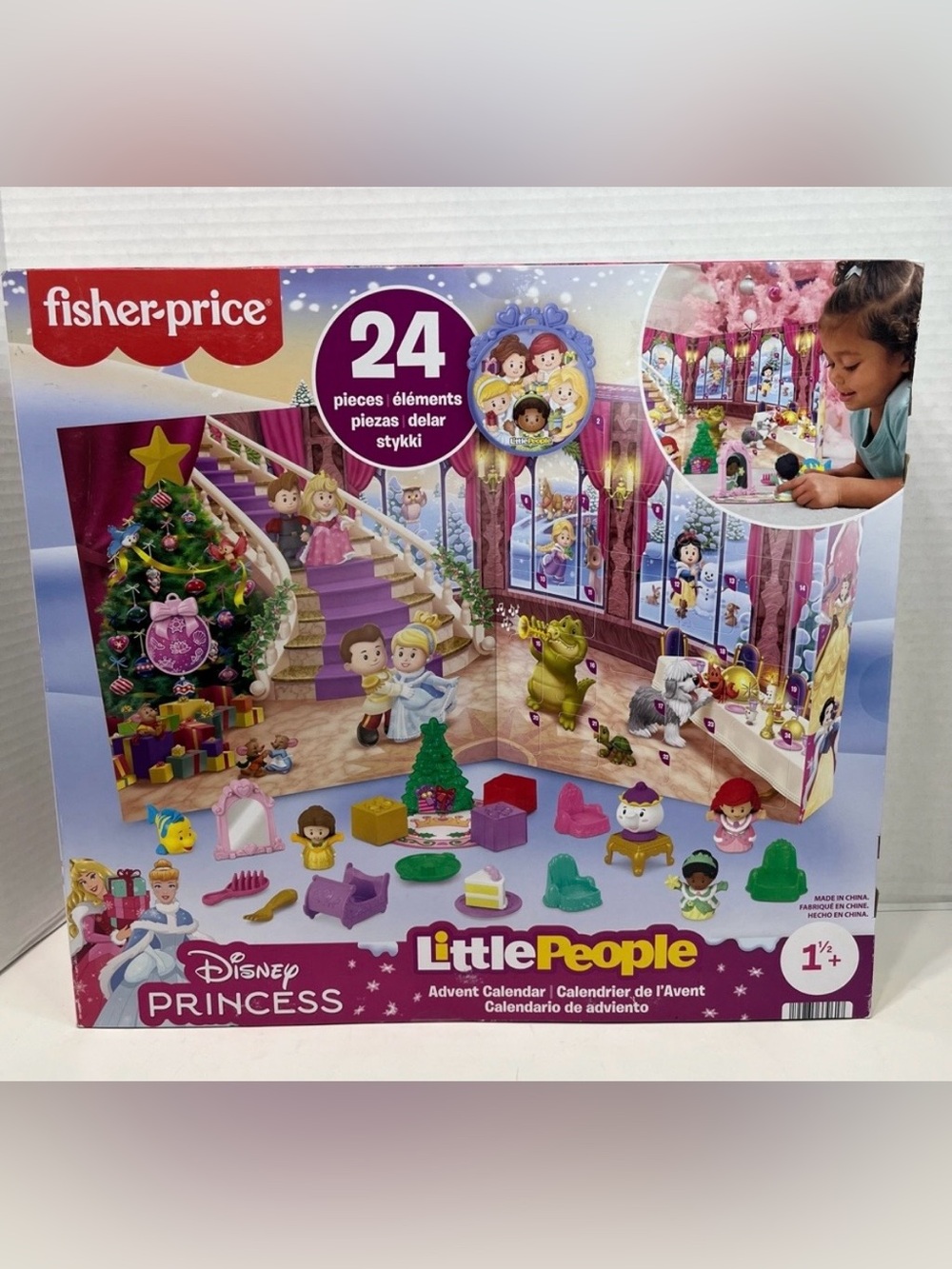 FISHER PRICE LITTLE PEOPLE Disney Princess Christmas advent calendar set